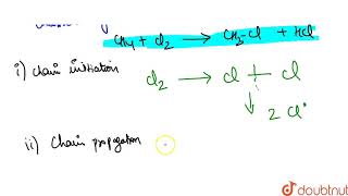 Arrange the correct sequence for mechanism of chlorination of methane [upl. by Ongineb738]