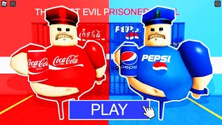 COLA BARRY vs PEPSI BARRY  Roblox Barrys Prison obby [upl. by Ehpotsirhc]