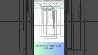 How to Create Column families in Revit shorts [upl. by Aicittel]