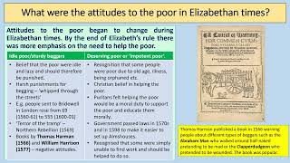 AQA GCSE History Elizabethan England 15681603  The Poor in Elizabethan England [upl. by Joni]