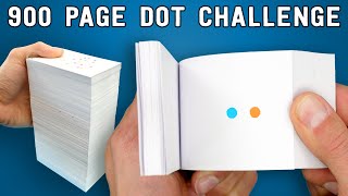 900 Page FLIPBOOK  Dot Challenge [upl. by Aikcir]