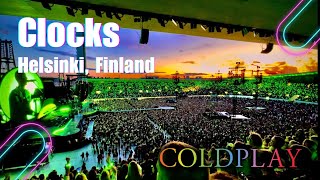 Coldplay  Clocks Live in Helsinki Finland 2024  4K HDR [upl. by Corell]