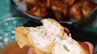 Easy Crab Rangoon Recipe  Appetizer [upl. by Yendis276]