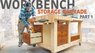 Double Flip Top Workbench  Storage Upgrade Part 1 of 2 [upl. by Neehsas]