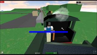 Trains on roblox with train noise on this game [upl. by Erlene]