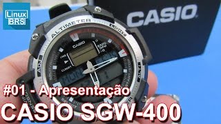 Casio SGW400  Apresentação  Altímetro barômetro e temperatura [upl. by Brew]