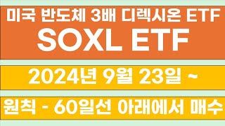 ·미국반도체 3배ETF SOXL 60일선 아래 분할매수 [upl. by Jez]