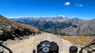 OFFROAD POV BMW F800 GS on Italian Alps Jafferau Sommeiller [upl. by Recnal]