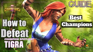 How to Easily Defeat Tigra Uncollected Marvel Contest of Champions [upl. by Ogg96]