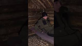 Building a Log Cabin part 1515 survival bushcraft outdoor logcabin [upl. by Avad619]