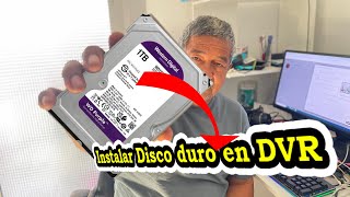 COMO INSTALAR DISCO DURO EN DVR [upl. by Samaj771]