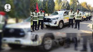 Sadak Surakhya Force formed by Punjab Govt has been provided with 144 stateoftheart vehicles [upl. by Ytsirhk]