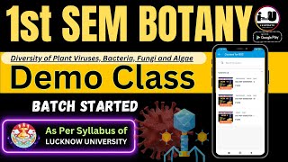 Botany sem 1 paper Diversity of Plant Viruses Bacteria Fungi and Algae based on new syllabus 2024 [upl. by Drice862]