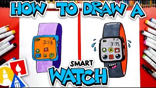 How To Draw A Smartwatch [upl. by Ahsiret660]