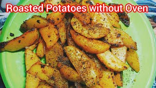 Without Oven Roasted Potatoes Recipe  Potato Recipe  by Agha jani cooking and vlog [upl. by Nitsir770]