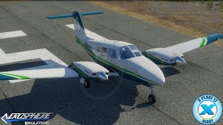 AeroSphere Simulations PA44180 Piper Seminole XPlane 12  G1000 and Steamgauge [upl. by Vander699]