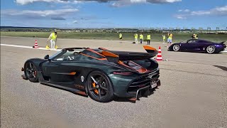 Koenigsegg Regera Vs Jesko Attack DRAG RACE And Full Comparison [upl. by Attenweiler]