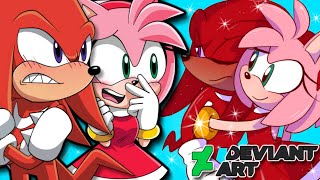 AMY CHEATS ON SONIC  Knuckles amp Amy VS DeviantArt  FT Tails [upl. by Alcine63]