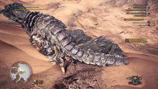 Monster Hunter World Barroth Boss Fight [upl. by Edualc]