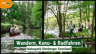 Wandern Kanu und Radfahren im Naturpark Sternberger Seenland  MecklenburgVorpommern [upl. by Good269]