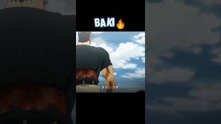 Baki vs Yanagi🔥part 6  anime animemoments animeshorts baki yujiro shorts martialarts viral [upl. by Enelav]