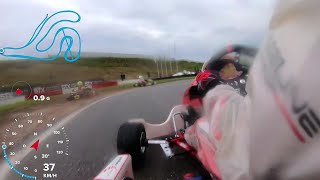 Franciacorta Karting Track  Wet onboard  Iame X30 Senior [upl. by Elockin833]