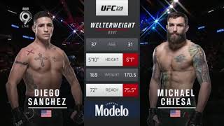 Diego Sanchez vs Michael Chiesa [upl. by Kinsman328]