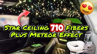 Challenger Star Light Ceiling Install and Meteor 770 Fiber Optics Twinkle DIY Vicrez Star Headliner [upl. by Utir]