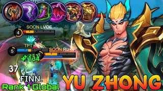 Offlane Monster Yu Zhong Hybrid Build  Top 1 Global Yu Zhong by ғɪɴɴ  Mobile Legends [upl. by Acilef]