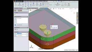 How to use the hole wizard 1 SOLIDWORKS Tutorials Assembly [upl. by Anotyal289]