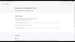 CodeIgniter Installation Linux [upl. by Nohsav590]