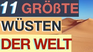 Größte Wüsten der Welt ★ TOP 11 ★ 🐪🐫 [upl. by Shushan]