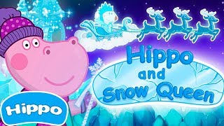 Hippo 🌼 Hippos tales 🌼 Snow Queen 🌼Cartoon game for kids [upl. by Raji]