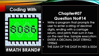 Microprocessor amp Microcontroller  Chapter07  Question No014  Assembly Language  Emu8086 [upl. by Helaina471]