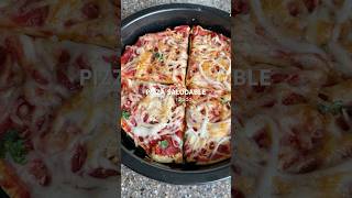 PIZZA FIT SALUDABLE en minutos Fácil Rápido y Bajo en Calorías 🤤🍕 [upl. by Attenaz]