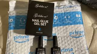 Gelike EC Nail glue review [upl. by Aramak725]