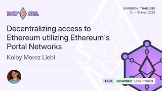 Decentralizing access to Ethereum utilizing Ethereums Portal Networks [upl. by Felecia]