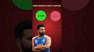 🤯Rohit Sharma is not captain he is leader podcastshorts viralshorts [upl. by Krakow]