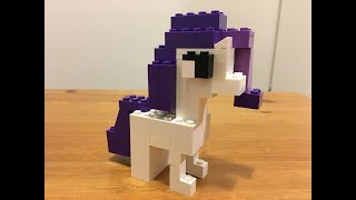 How to Make Rarity Lego My Little Pony MLP [upl. by Tarah611]