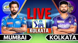 IPL 2024 Live KKR vs MI Match 60  IPL Live Score amp Commentary  Kolkata vs Mumbai Live Match [upl. by Solly]