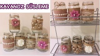 DEKORATİF KAVANOZ SÜSLEME  BAHARATLIK YAPIMI DIY Jars Decoration Ideas [upl. by Latreece]