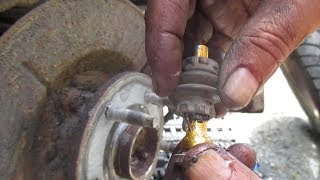 How to lubricate caliper slide pins and change brake pads [upl. by Lewis]