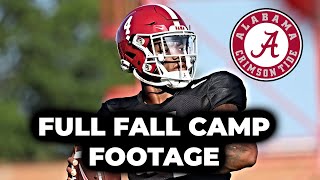 Alabama’s FIRST 2024 Fall Camp Footage Highlights [upl. by Atikahs349]