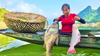 Big Catch Fishing An Amazing Day in the Life of a Girl Living on the Lake [upl. by Nailij]