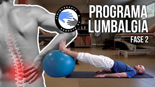 Programa de EJERCICIOS para la LUMBALGIA o dolor lumbar FASE 2 [upl. by Ritchie]