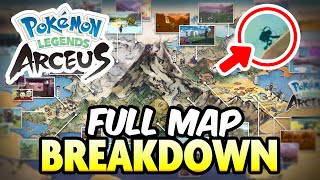 FULL MAP BREAKDOWN Pokemon Legends Arceus [upl. by Aliac389]