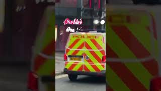 Police Van with Sirens in Liverpool City Centre police subscribe shorts [upl. by Llieno712]