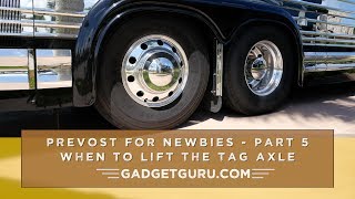 When To Lift The Tag Axle In A Motorhome [upl. by Hellene]