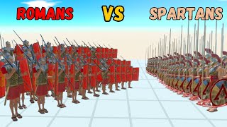 Spartans Vs Romans Epic Battle  Animal Revolt Battle Simulator [upl. by Selohcin]