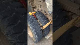 Truck life Stone removing from tyre trucks atrangicarkur trucklife ytshort shorts diwali [upl. by Doownyl]